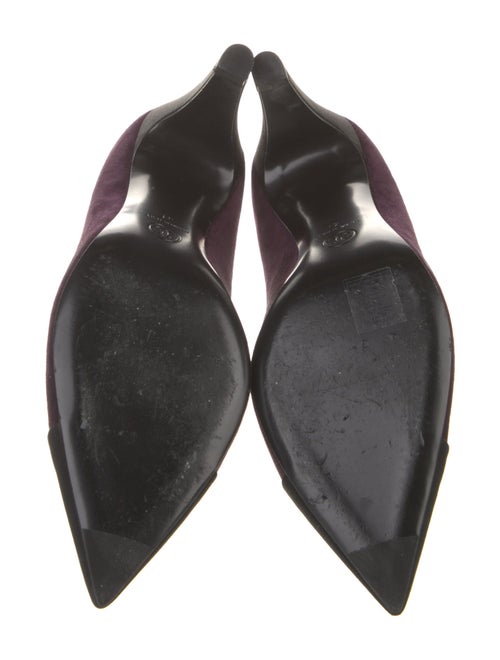 Chanel Interlocking CC Logo Suede Pumps