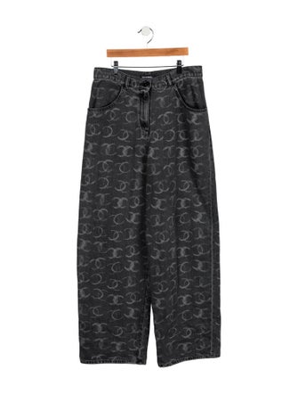 Chanel 2023 Wide Leg Jeans