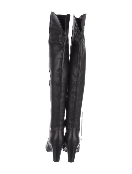 Chanel Interlocking CC Logo Leather Boots