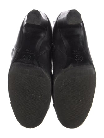 Chanel Interlocking CC Logo Leather Boots