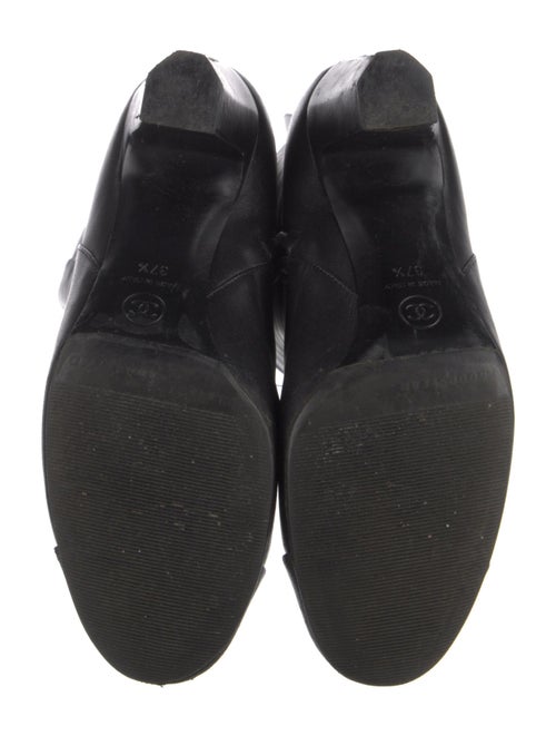 Chanel Interlocking CC Logo Leather Boots