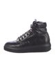 Chanel Interlocking CC Logo Patent Leather Combat Boots
