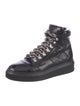 Chanel Interlocking CC Logo Patent Leather Combat Boots