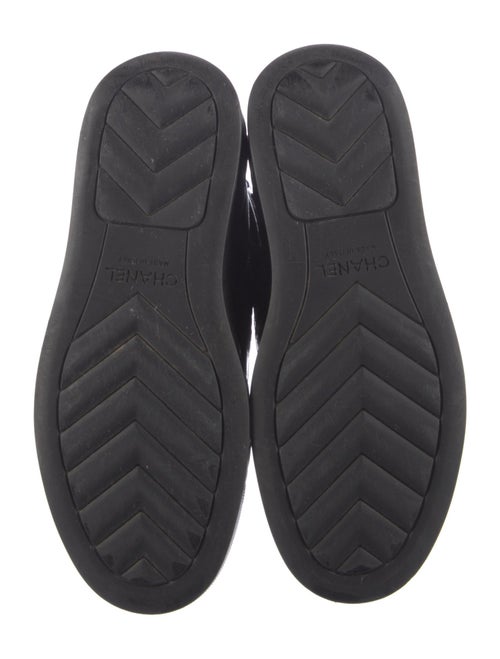 Chanel Interlocking CC Logo Patent Leather Combat Boots