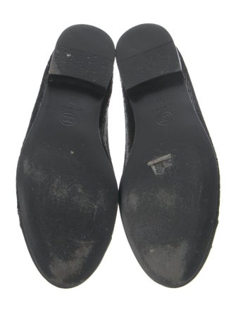 Chanel Interlocking CC Logo Sequins Flats