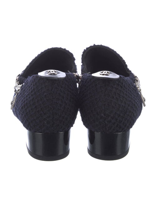 Chanel Interlocking CC Logo Tweed Pumps