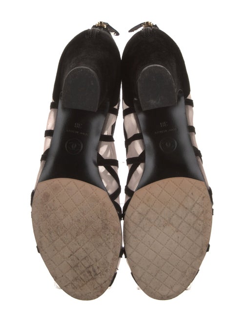 Chanel Interlocking CC Logo Mesh Boots