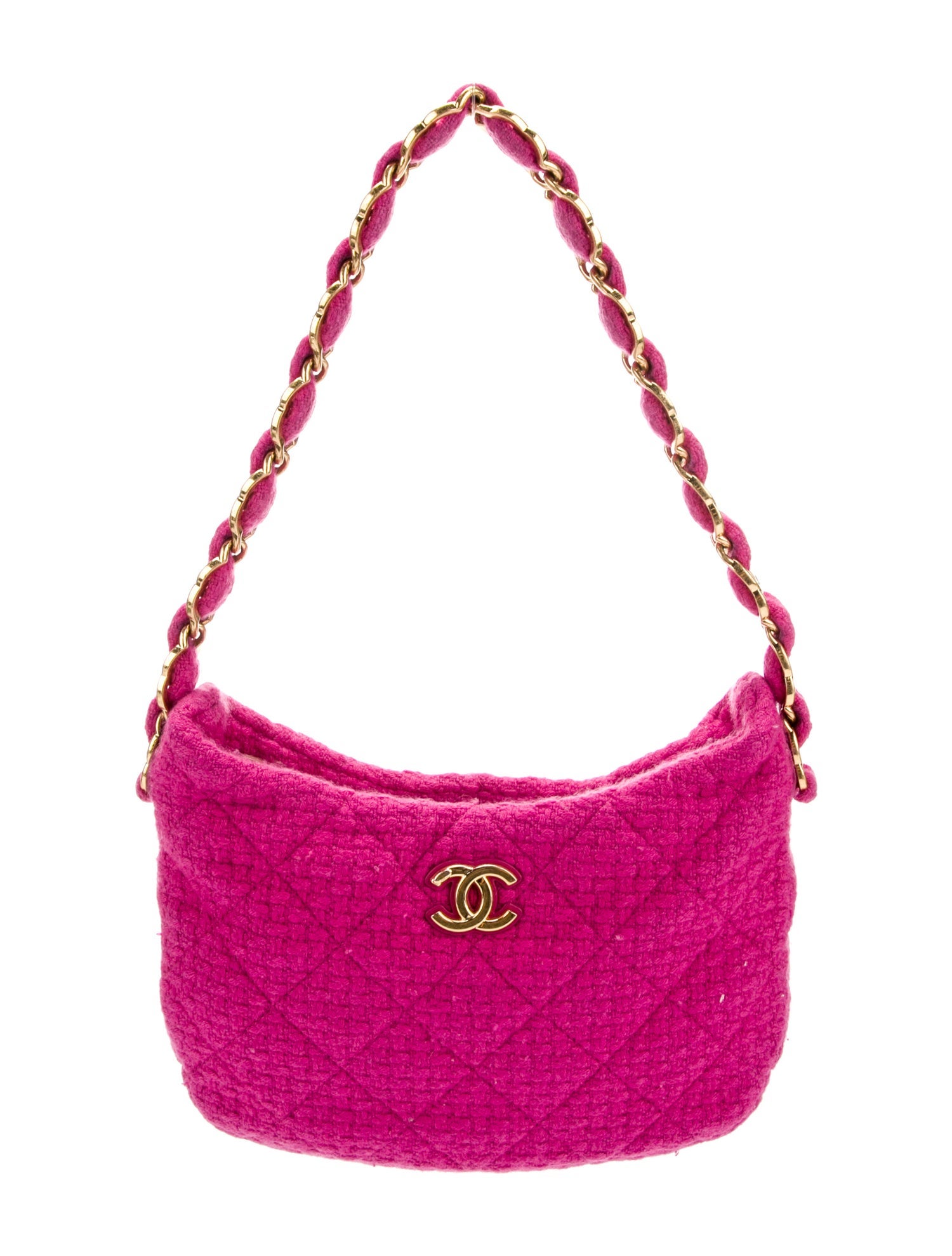 Chanel Tweed CC Links Hobo