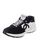 Chanel Interlocking CC Logo Suede Sneakers