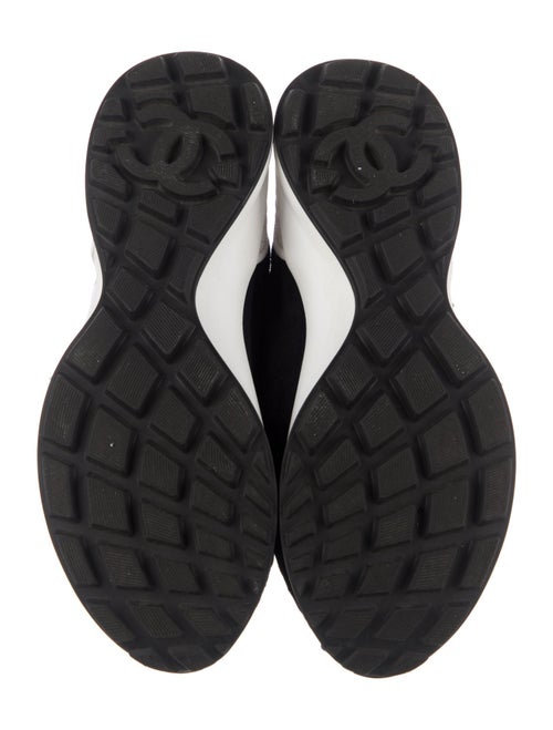 Chanel Interlocking CC Logo Suede Sneakers