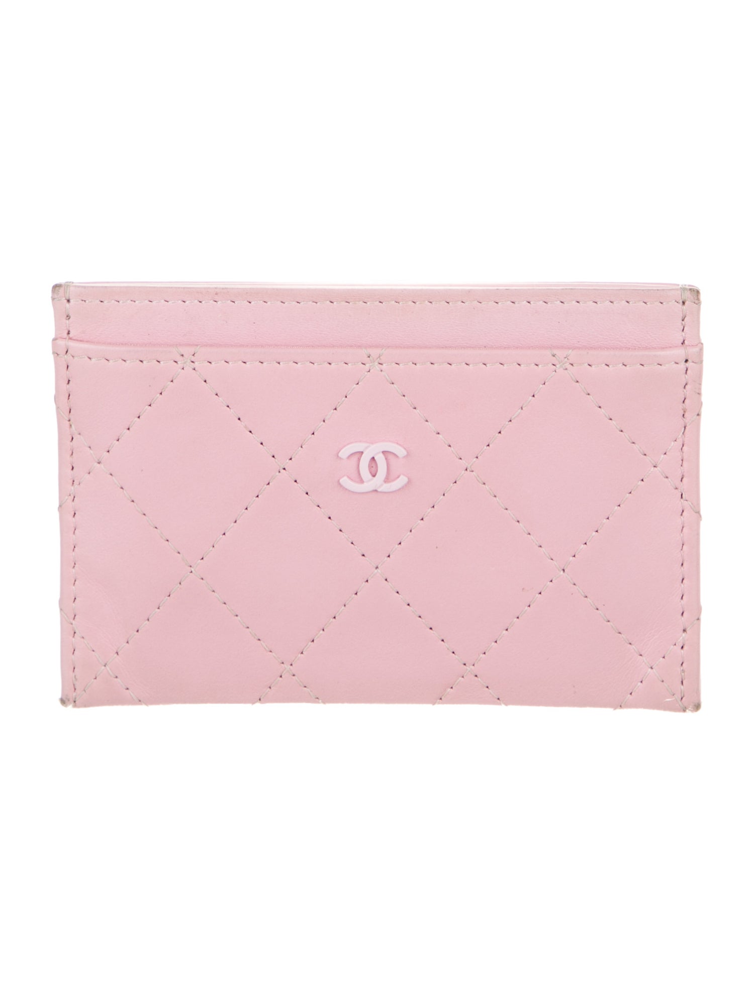Chanel Interlocking CC Logo Leather Card Holder