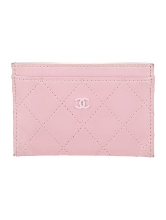 Chanel Interlocking CC Logo Leather Card Holder