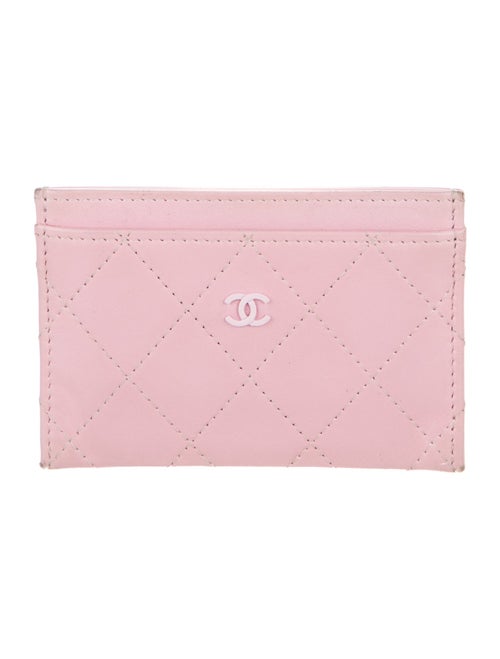 Chanel Interlocking CC Logo Leather Card Holder