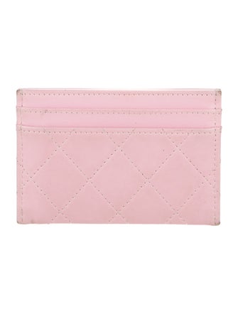 Chanel Interlocking CC Logo Leather Card Holder
