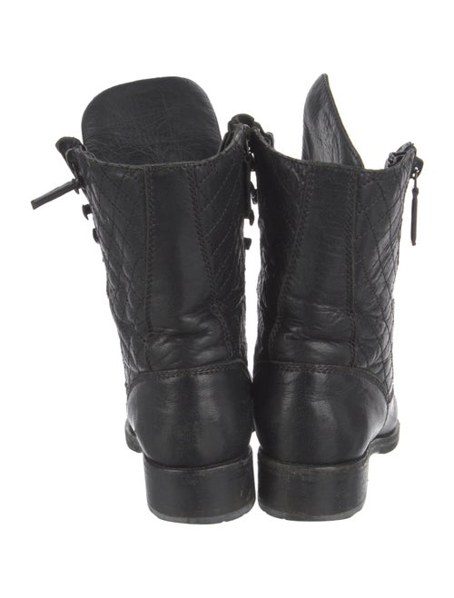 Chanel 2015 Interlocking CC Logo Combat Boots