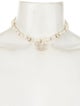 Chanel 2023 Faux Pearl & Strass CC & Star Pendant Necklace