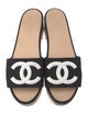 Chanel Interlocking CC Logo Canvas Slides