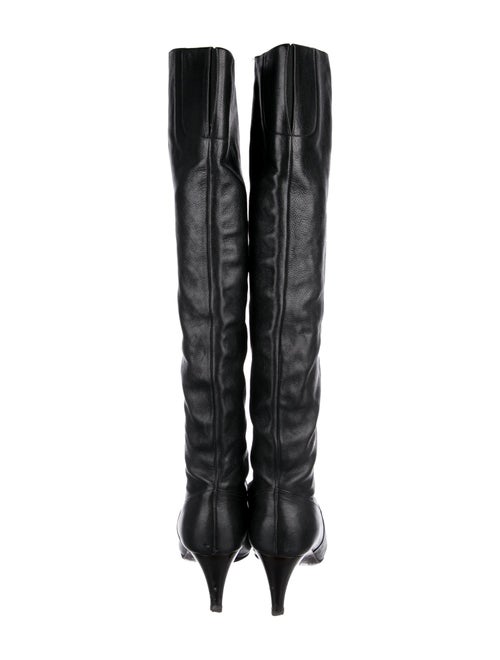 Chanel Interlocking CC Logo Leather Boots