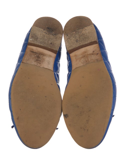 Chanel Interlocking CC Logo Leather Flats