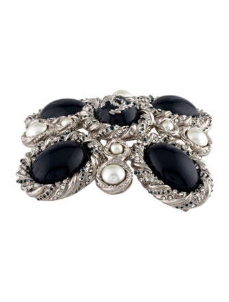Chanel Strass, Faux Pearl, & Resin Brooch