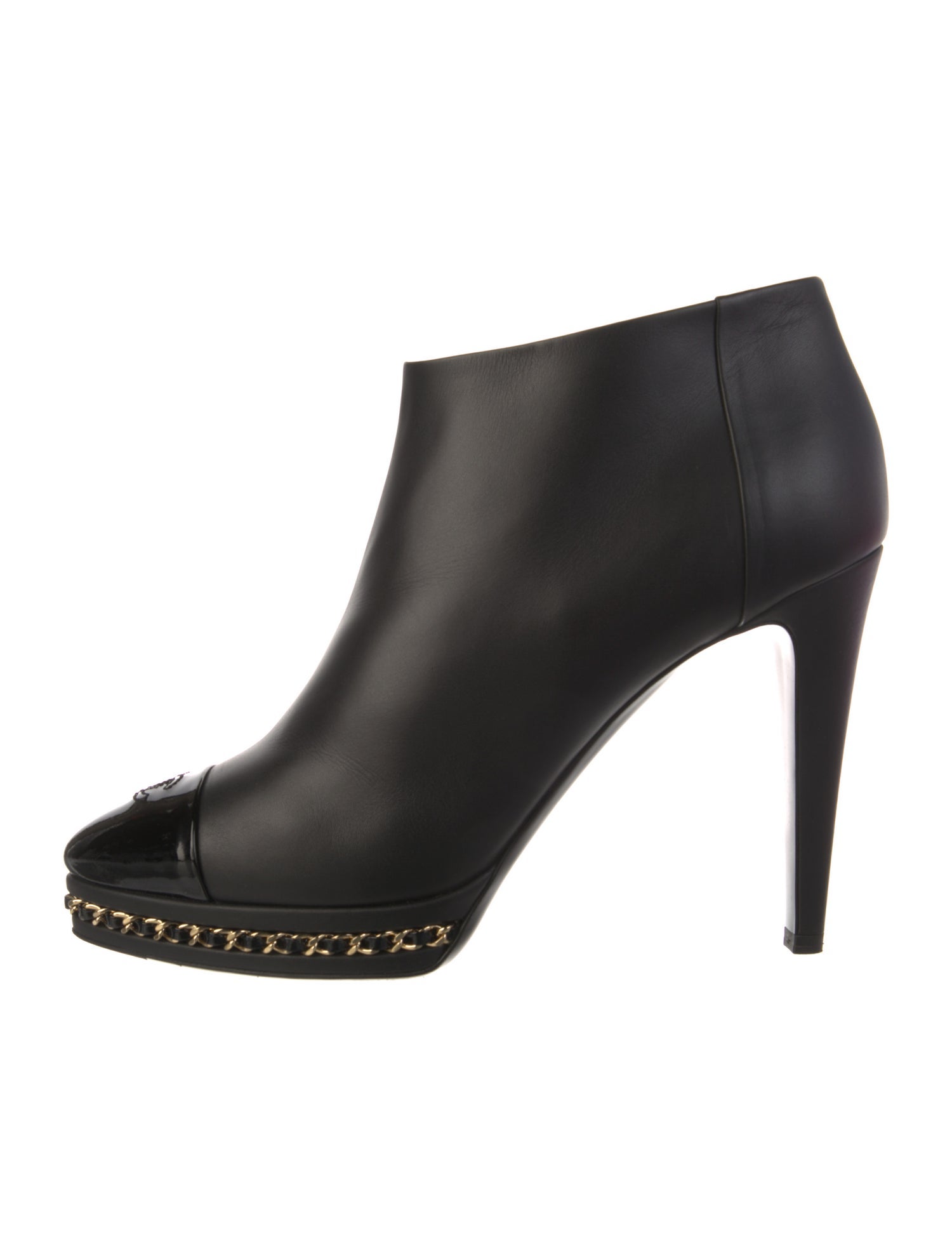 Chanel 2015 Interlocking CC Logo Boots