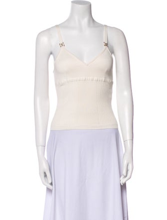 Chanel 2020 V-Neck Crop Top