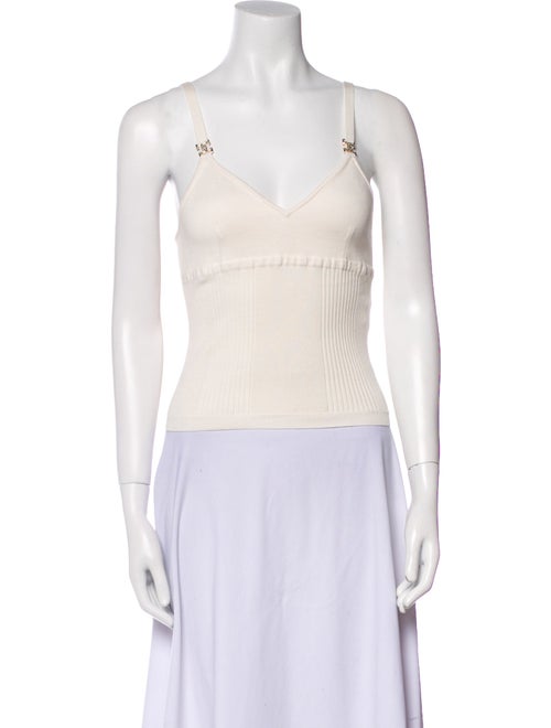 Chanel 2020 V-Neck Crop Top