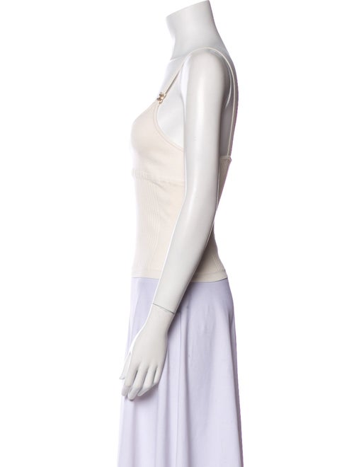 Chanel 2020 V-Neck Crop Top