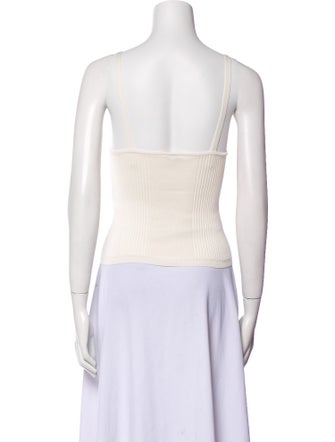 Chanel 2020 V-Neck Crop Top