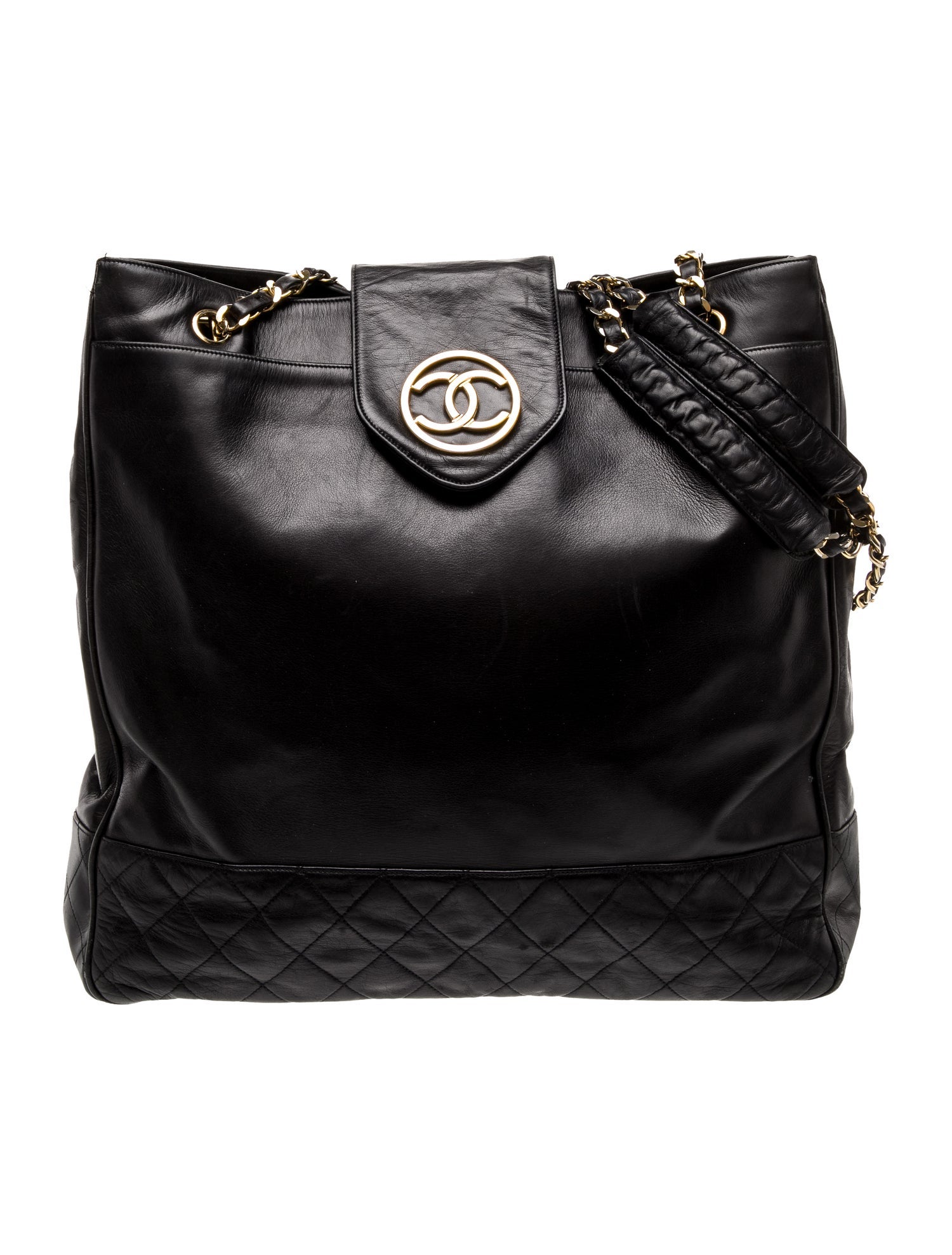 Chanel Large Quilted CC Tote