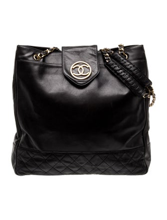 Chanel Large Quilted CC Tote