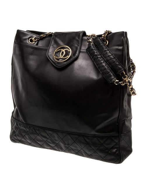 Chanel Large Quilted CC Tote