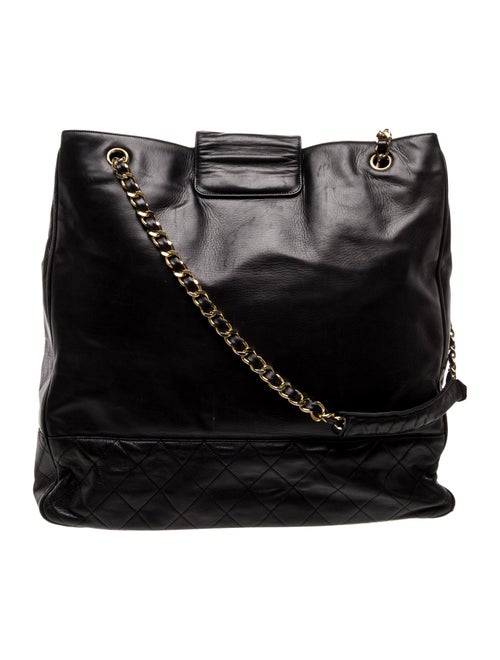 Chanel Large Quilted CC Tote