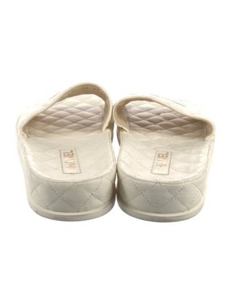 Chanel Interlocking CC Logo Leather Espadrilles