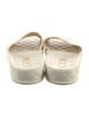 Chanel Interlocking CC Logo Leather Espadrilles