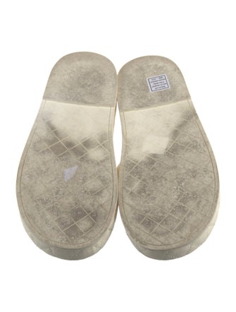 Chanel Interlocking CC Logo Leather Espadrilles