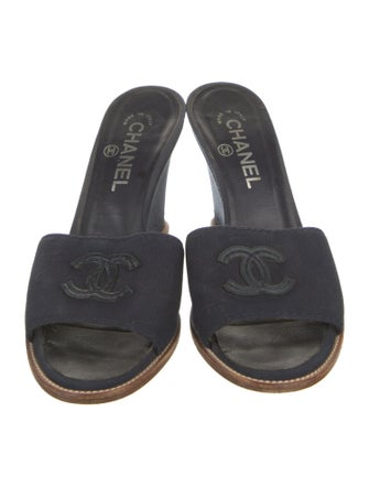 Chanel Denim Mules