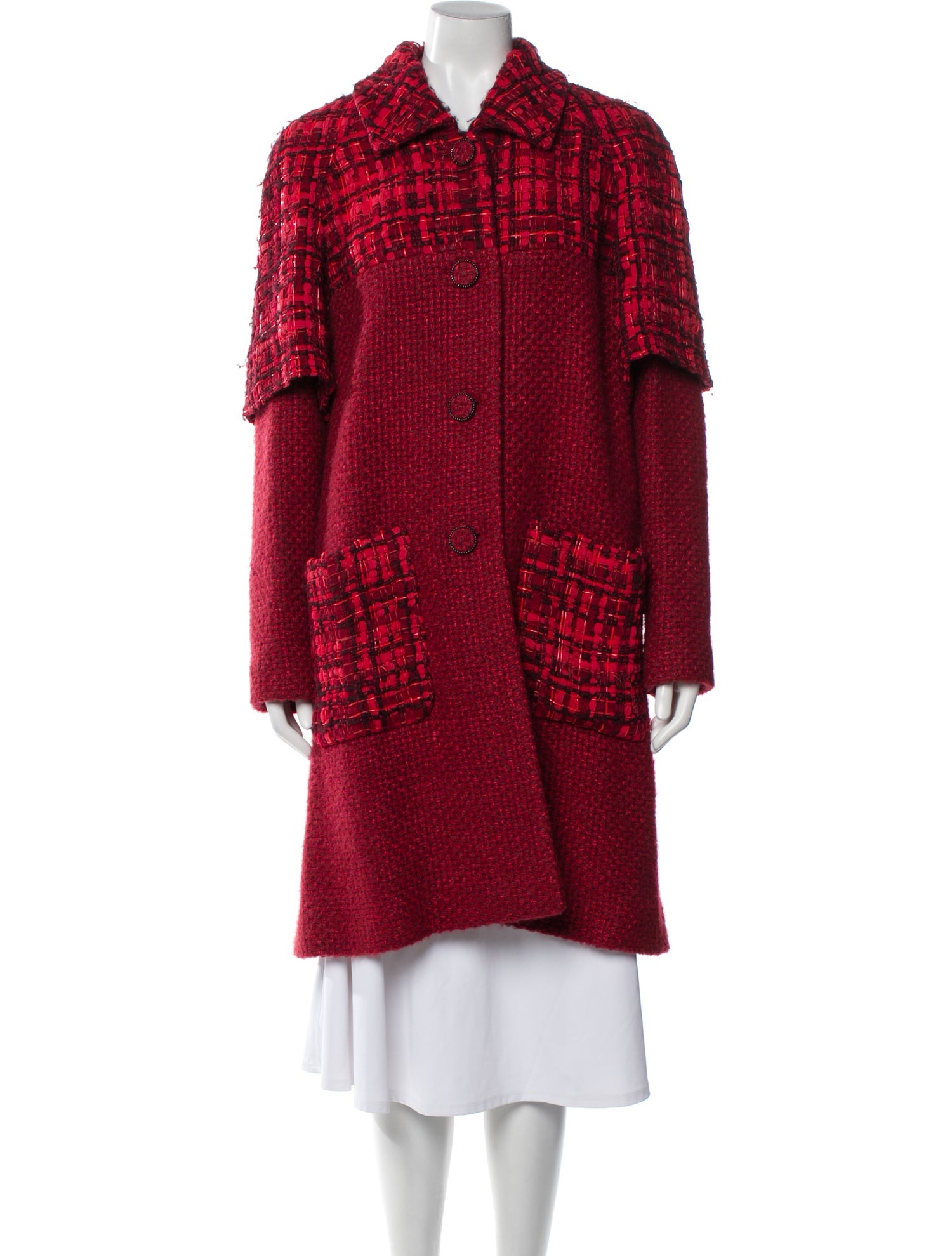 Chanel 2016 Tweed Pattern Coat