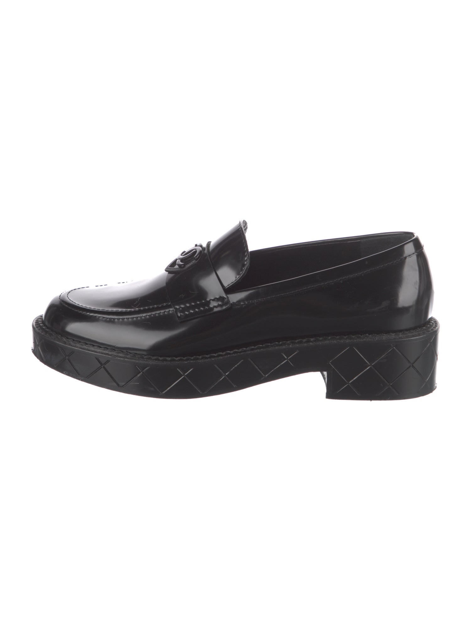 Chanel 2024 Interlocking CC Logo Loafers