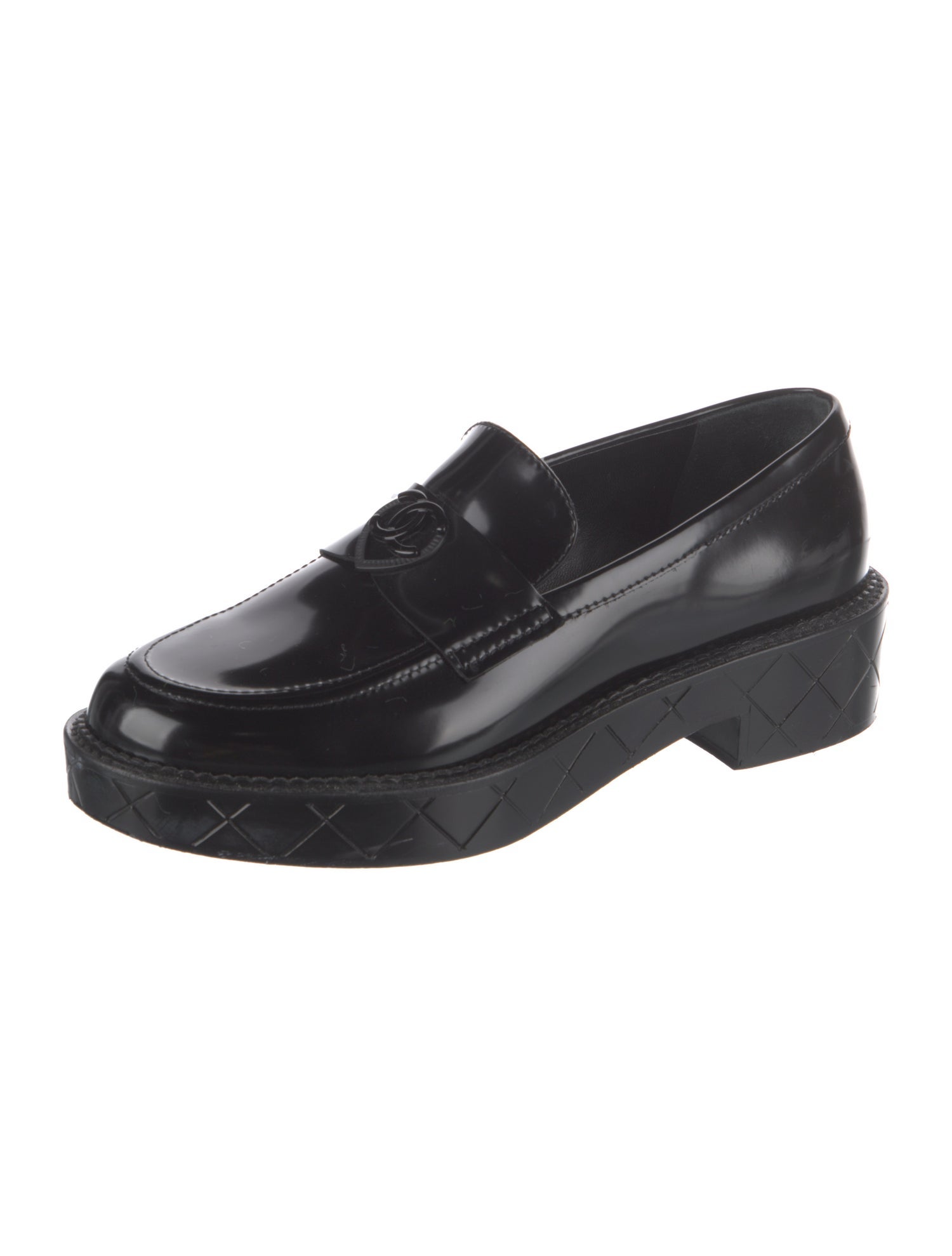 Chanel 2024 Interlocking CC Logo Loafers