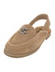 Chanel 2025 Interlocking CC Logo Slingback Flats