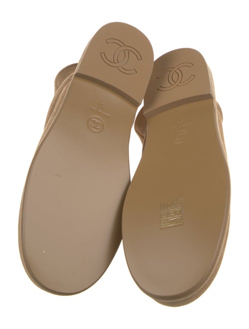 Chanel 2025 Interlocking CC Logo Slingback Flats