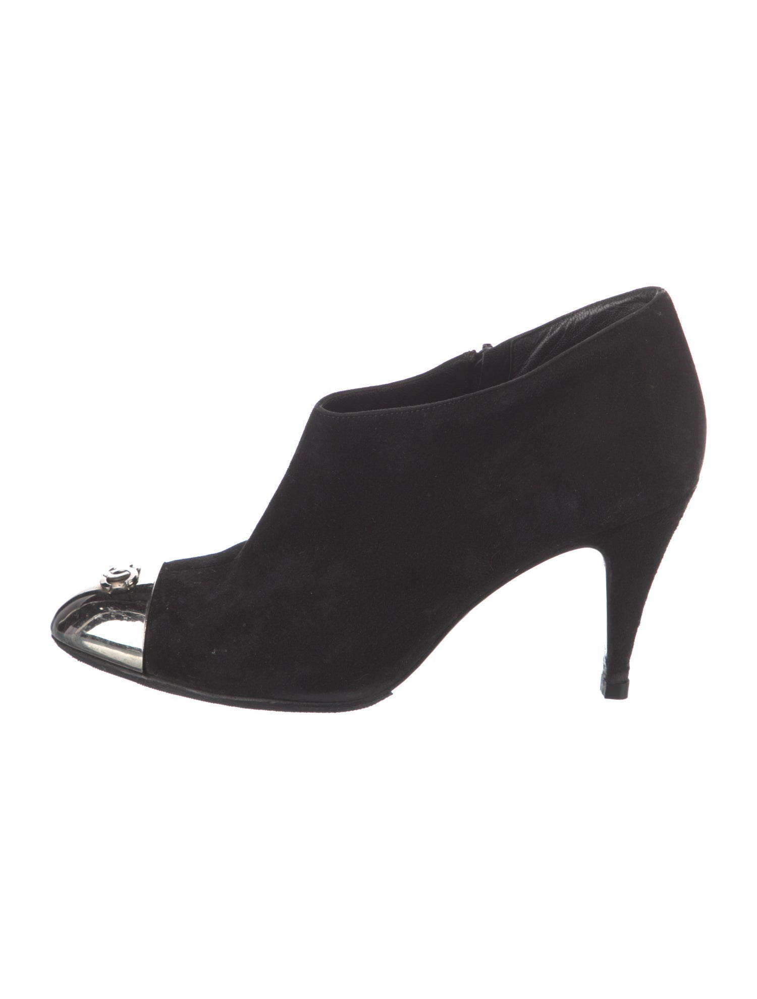 Chanel Vintage Interlocking CC Logo Lace-Up Boots