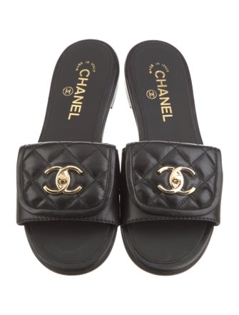 Chanel 2025 Interlocking CC Logo Slides