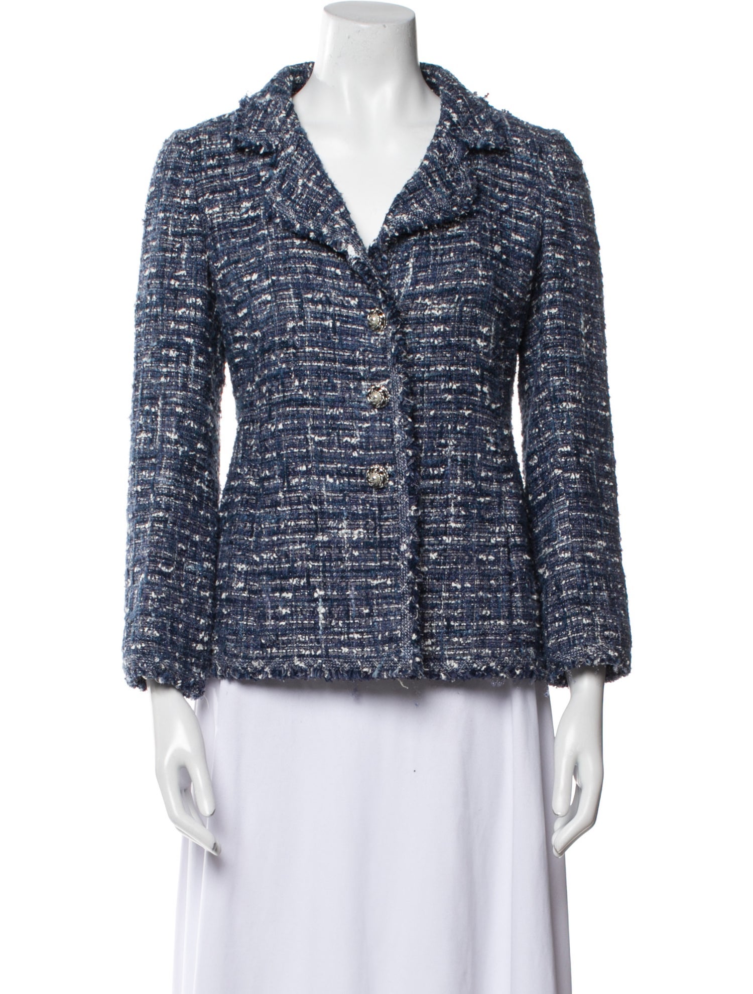 Chanel 2010 Tweed Pattern Blazer