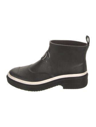 Chanel Interlocking CC Logo Rubber Rain Boots