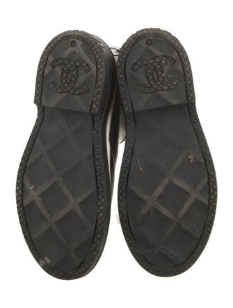 Chanel Interlocking CC Logo Rubber Rain Boots