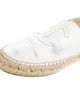 Chanel Interlocking CC Logo Leather Espadrilles