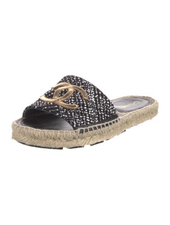 Chanel 2024 Interlocking CC Logo Espadrilles