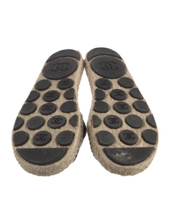 Chanel 2024 Interlocking CC Logo Espadrilles